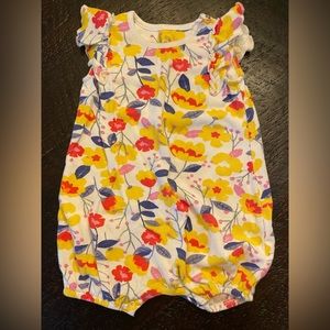 Oliver & Rain 18m Yellow floral outfit like new